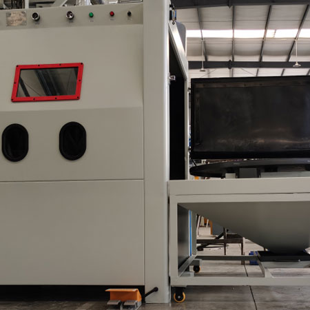 四川无尘喷砂机半自动模具喷砂机